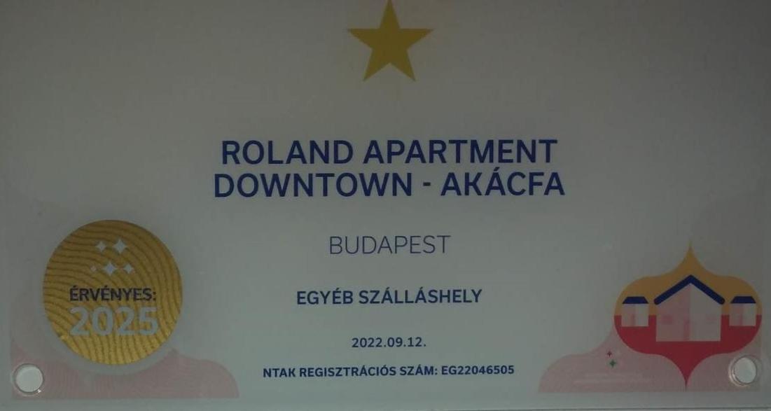 Roland Apartment Downtown - Akacfa Budapeszt Zewnętrze zdjęcie